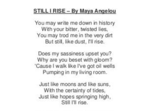 still i rise
