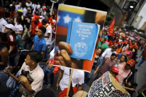 A supporters of Venezuela